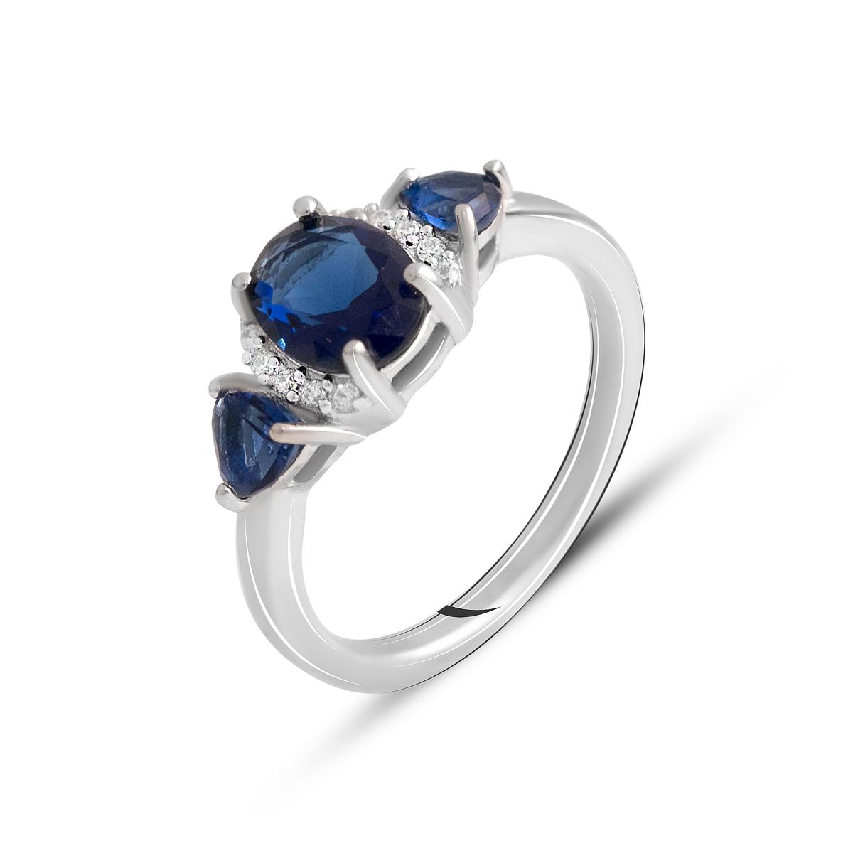 

Срібний перстень із сапфіром нано 1.467ct (2140764) 18 синій