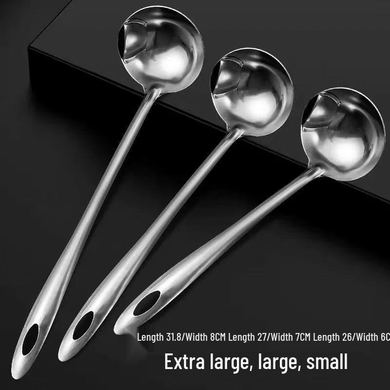 Stainless Steel Oil Skimmer and Strainer Spoon for Separating Soup