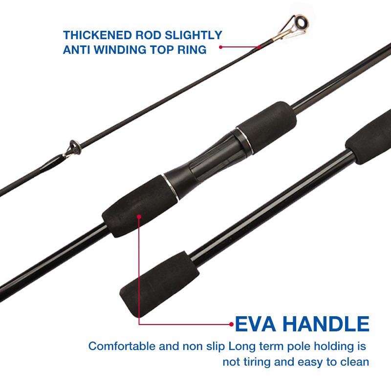 1.65M 1.8M 2.1M Ultralight Fishing Rod M Fishing Rod Carbon Hard Adjustable Insertion Lure Rod