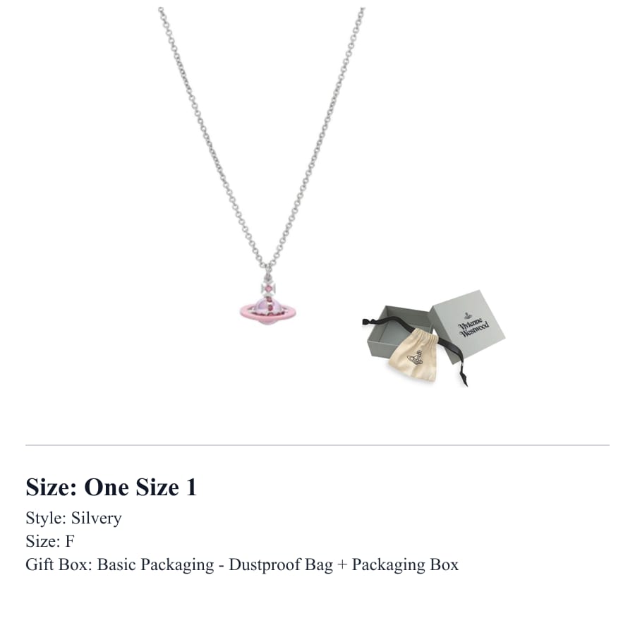 Vivienne Westwood Brass Necklaces Women's Silver 6302039J-S306