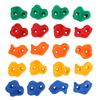 20PCS Rock Climbing Holds for Kids PE Multi Colored Climbing Rock Wall Grips with Mounting Hardware for Indoor Outdoor