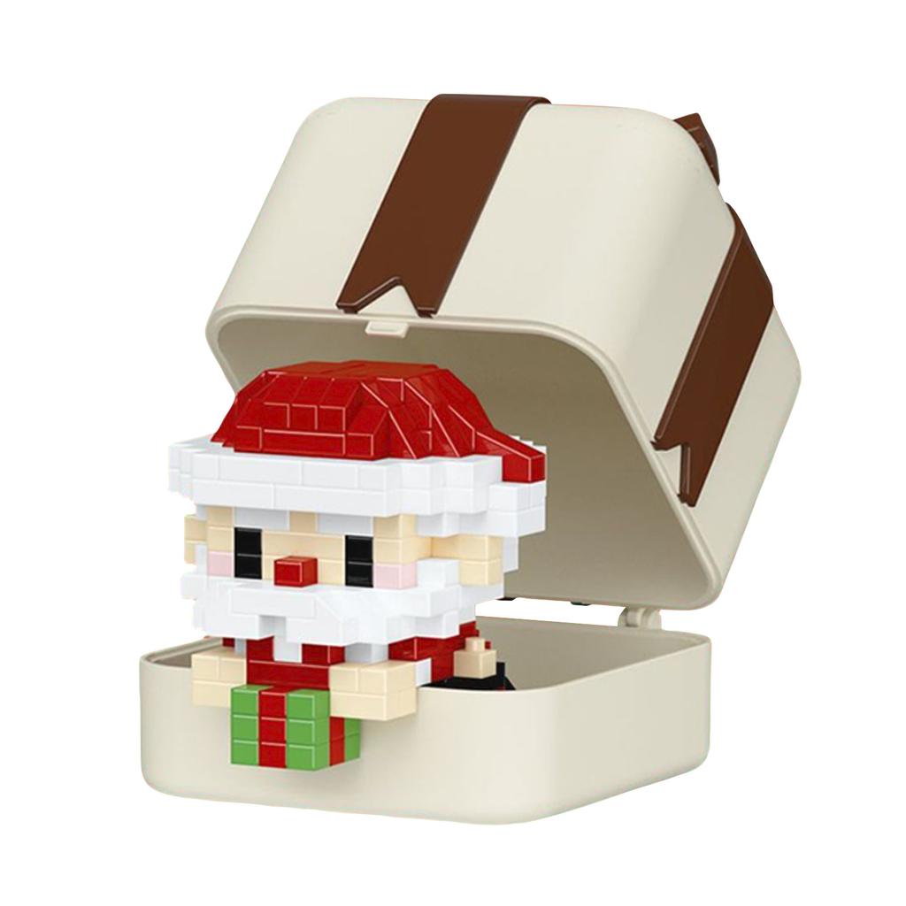 Christmas Gift Box, Cartoon Dolls, Small ParticleBuilding Block Toys