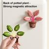 2 Conjuntos 8 Peças Prendedores de Saco de Comida em Forma de Planta, Ímãs Decorativos de Geladeira Temáticos de Planta em Vaso Reutilizáveis, Prendedores Magnéticos para Selar Alimentos, Cozinha Divertida