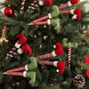 38cm Christmas Elf Legs Pendants Funny Xmas Tree Ornaments  New Year Decoration