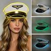 Boost Party Vibe LED Light Up Pilot Hat Adjustable Uniform Pilot Cap  Gift for Party Lovers