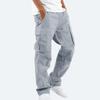 Men's Overalls Drawstring Multi Pocket Casual Pants Hiking Pants Cotton Twill  Pants