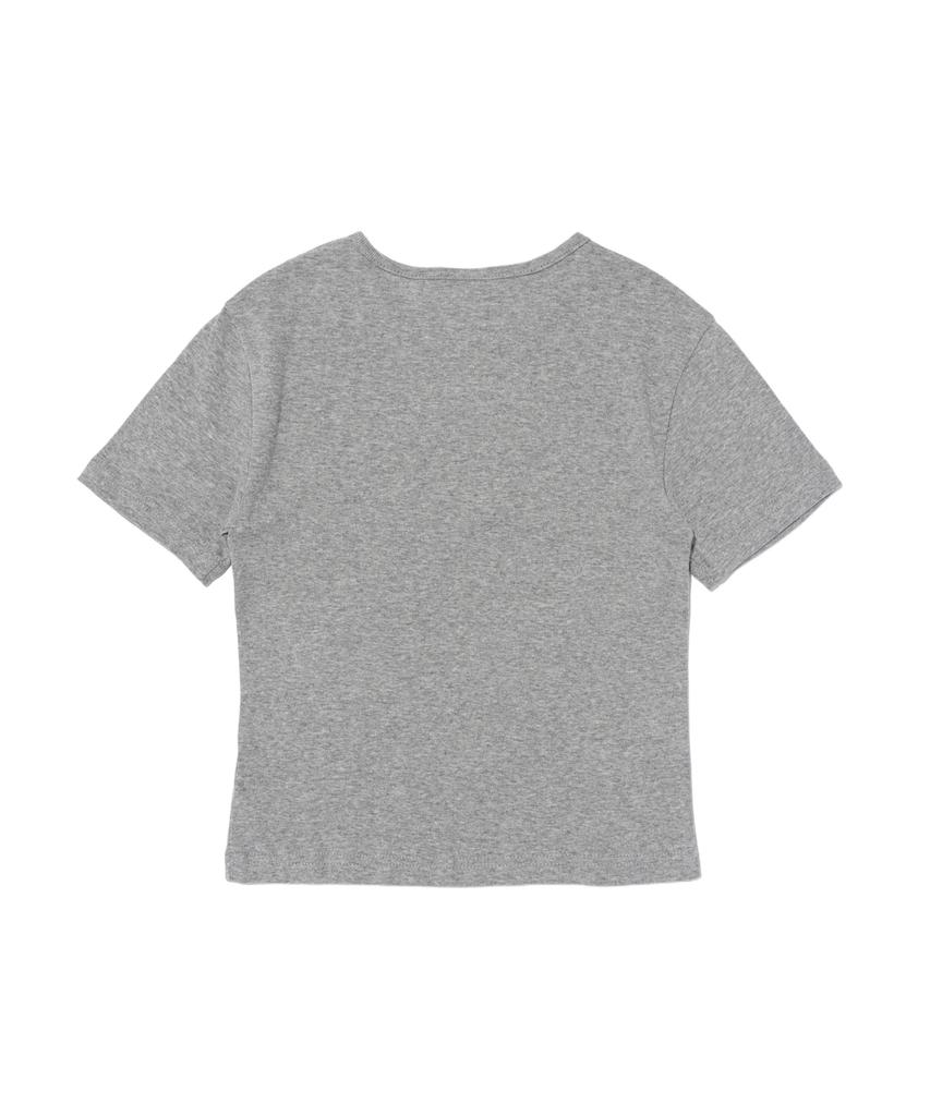 CARGOBROS FOR WOMAN Dot Logo Short Sleeve T-Shirt (Gray)