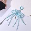 Plaid Pearl Bow Key Ring Zinc Zinc Alloy Y2k Bag Pendant Versatile Bowknot Keychain  Hanging Accessories