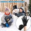 Antislip Winter Kinderen Fiets Handschoenen Volledige Vinger Touchscreen Kinderen Warme Handschoenen Koude Winddicht Antislip