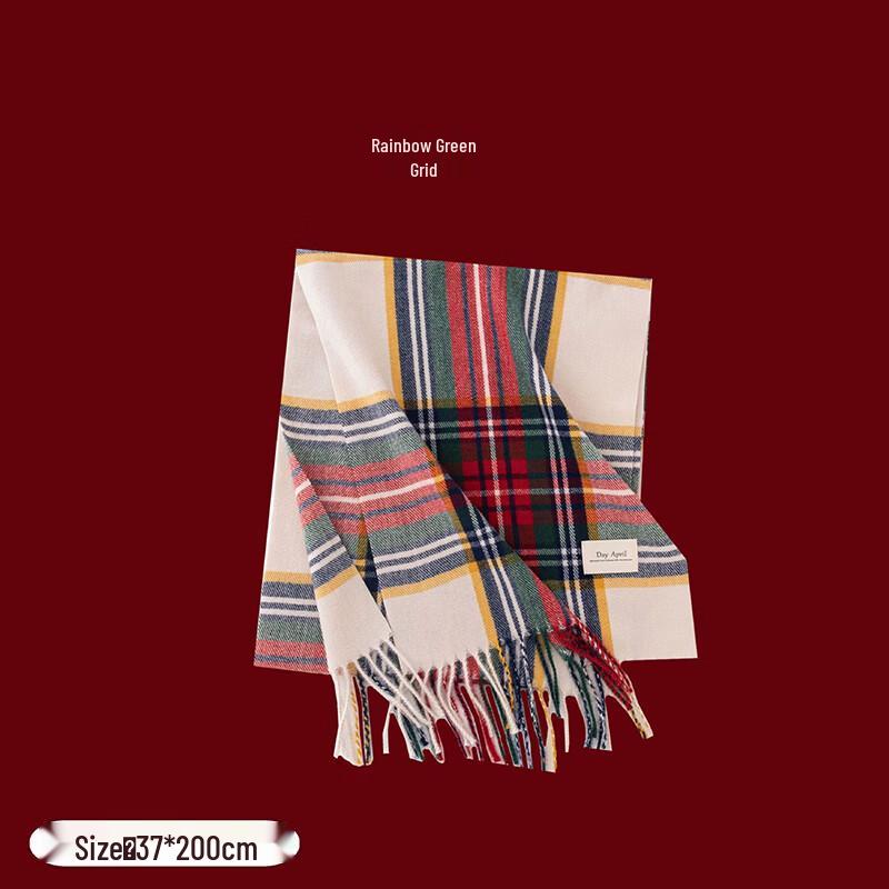 DayApril Cashmere-Feel Plaid Scarf