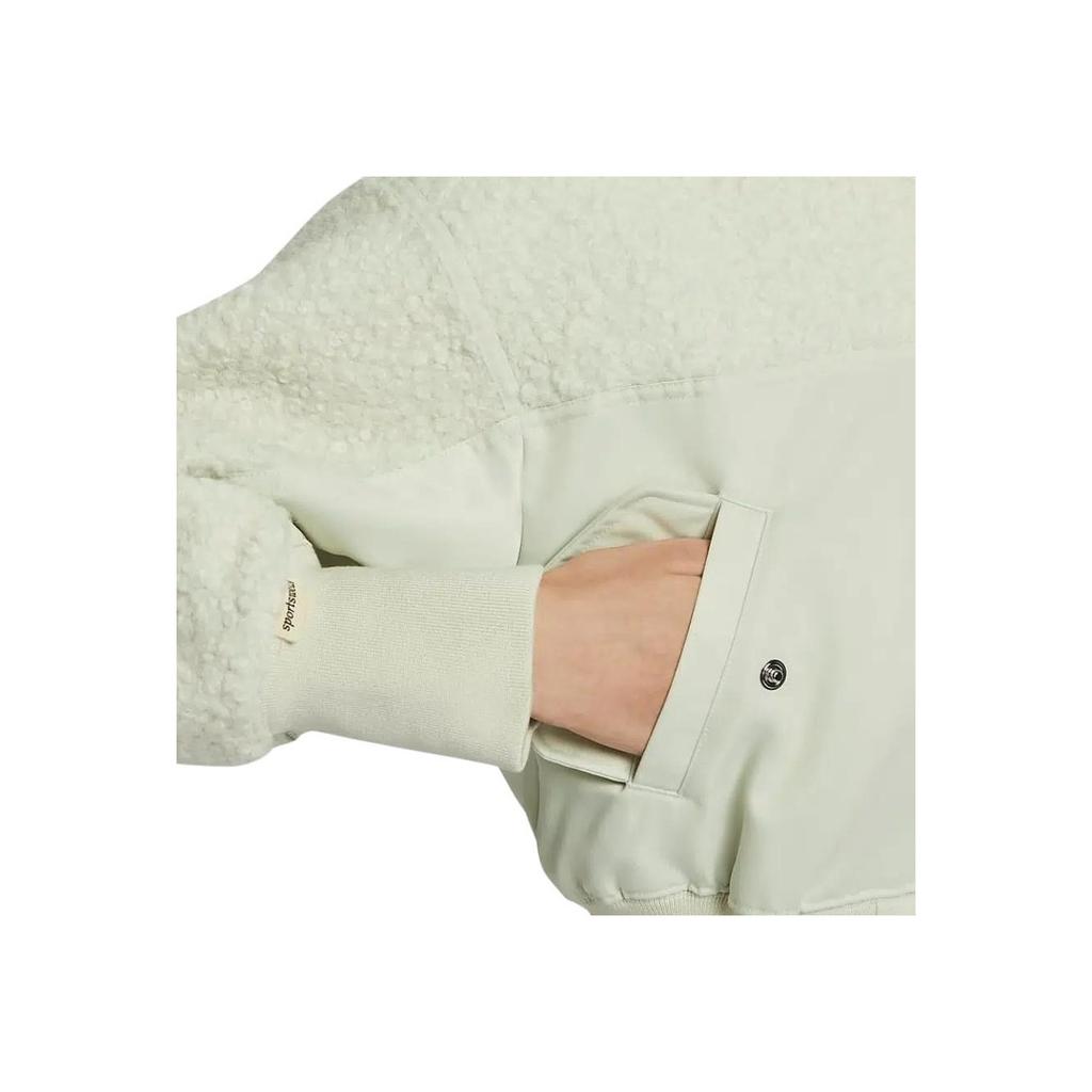 Nike Color-Block Fabric Cropped Casual Jacket Women Outerwear Sea-Glass-Blue FB8779-020