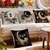 Ramadan Crescent And Plant Pillowcase Bedroom Sofa Cushion Cover 100% Polyester Living Room Cushion Pillowcase Home Decor