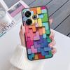 For Redmi 13 4G Phone Case Brown Leopard Print Soft Silicone TPU Cover Colorful Marble Fundas For Xiaomi Redmi 13 Redmi13 Coque
