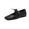 Fashion Genuine Leather Casual Loafers for Women Flats Shoes Lace-Up Low Heels Spring Shoes 2025 Soft Office Dress Size 34-40 heel women