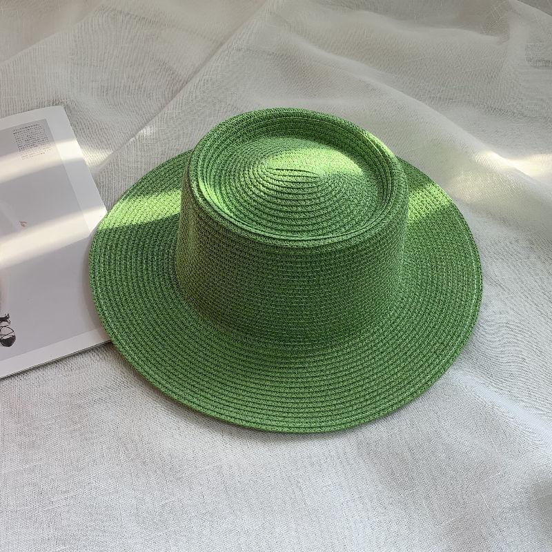 Spring and Summer New Light Board Straw Hat Men's Outdoor Leisure Versatile Sun Hat Children Travel Vacation Beach Hat