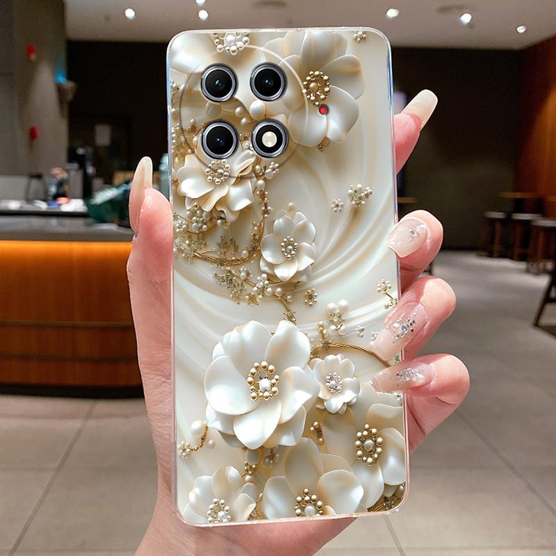 Case For Tecno Camon 30S CLA5 Clear Luxury Butterfly Fashion Flowers Soft Silicone Back Cover For Tecno Camon 30S Pro Phone Case