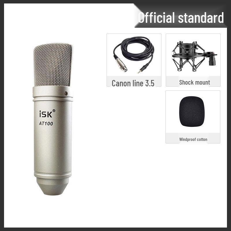 

ISK AT100 Sound Card Microphone for Live Streaming, Singing, and Recording in Vietnam.