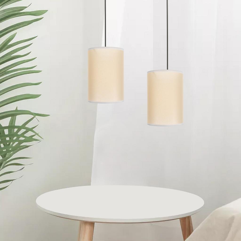 Cylindrical Lamp Shade E27 Lamp Holder Modern Minimalist Design for Bedside Wall Floor Lamps Bedroom Living Room Office Decor