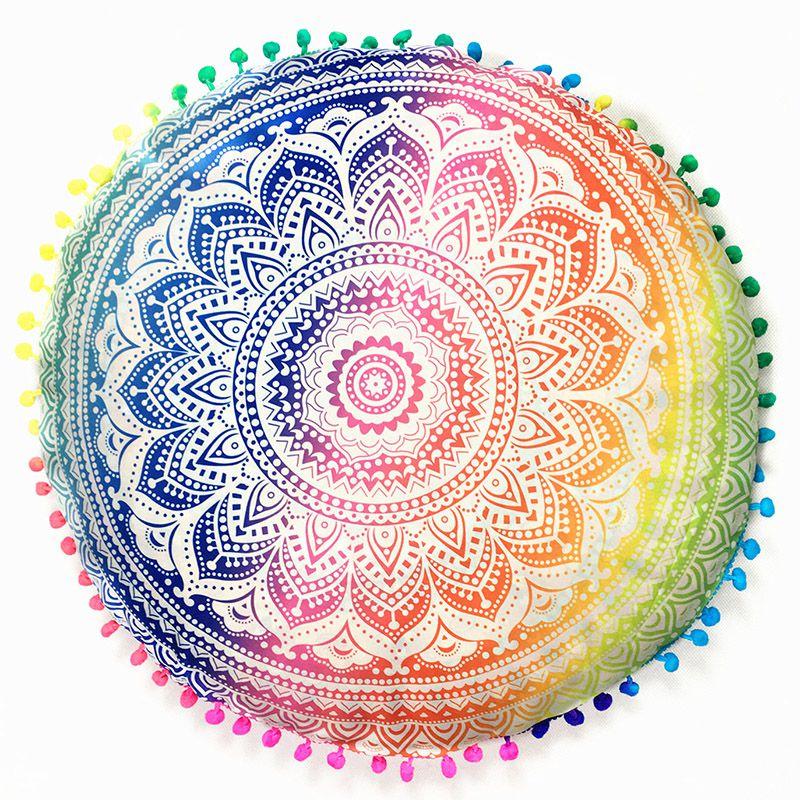 Premium Quality Mandala Round Cushion Cover For A Timeless Bohemian Look