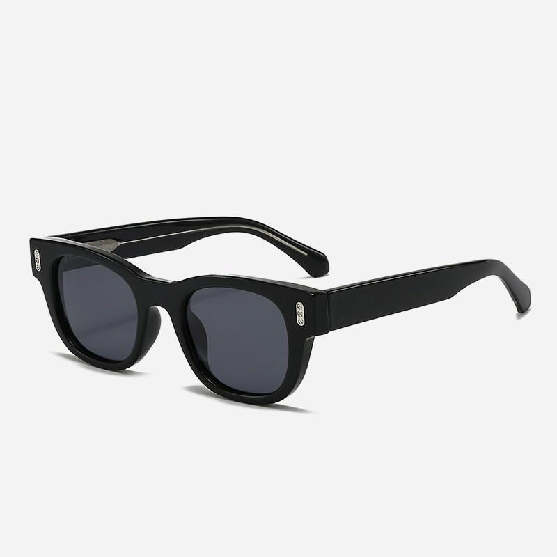 Fashion Geometric Square Polarized Sunglasses With Tac Lenses For Outdoor Activities And Driving BlackFrameGreyLens