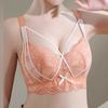 Adjustable Underwear for Women's Gathering Anti Sagging Summer Bra Thin Full Cup Plus Size Bra
