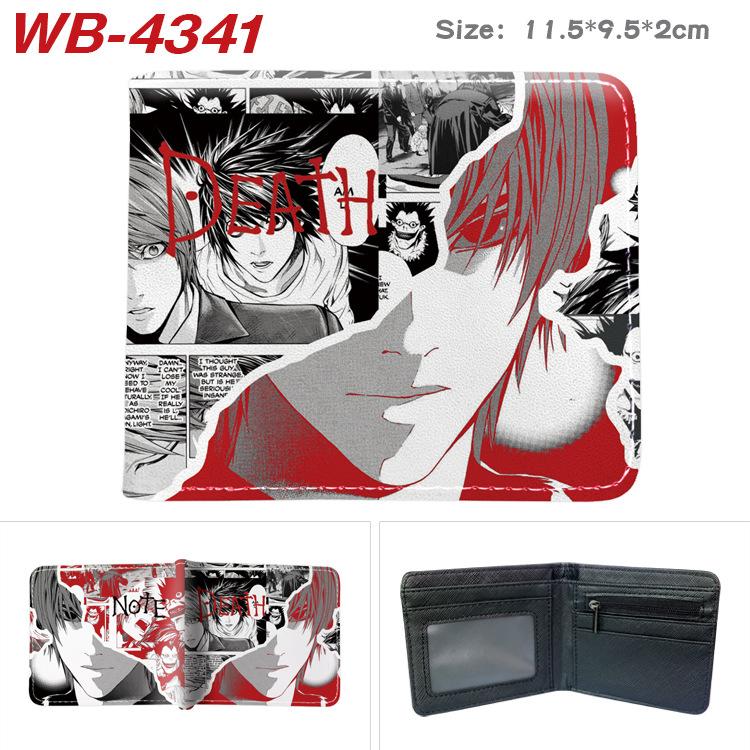 Death Note Geldbörse Anime Vollfarbdruck Kurz Faltbar Kartenhalter Unisex Münzbörse 1 Stück