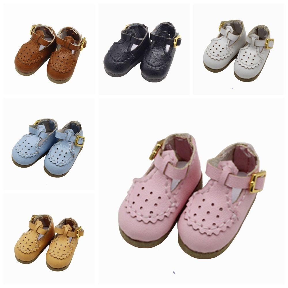 1 Pair Cute 1/12 Bjd Doll Shoes Flower 1/12 Bjd Casual Shoes Cute Obitsu 11 Doll Shoes  Obitsu11
