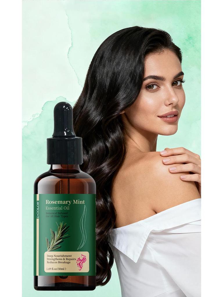 Pure English Rosemary Hair Care Essential Oil: Nourishes Scalp & Hair Roots, Packed with Nutrients.