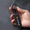 Carbon Fiber Car Keychain Key Ring Anti-Loss Keyring For Porsche Panamera Cayenne 911 718 Taycan Macan Carrera-GT 944 918-Spyder