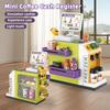 Non-Toxic Cash Register Toy Simulation Electric Coffee Machine Role Pretend Play Set Kids Calculator Miniature Food Toys For Children Gifts
