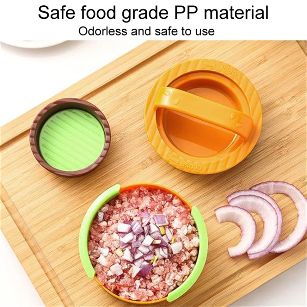 Round Hamburger Patty Making Tool Kitchen Burger Meat Press Tool (BPA Free,No FDA Certified)