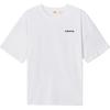 Levis Comfortable Loose Letter Print Casual Round Neck Short Sleeve T-Shirt Men Tops White 002XG-0000