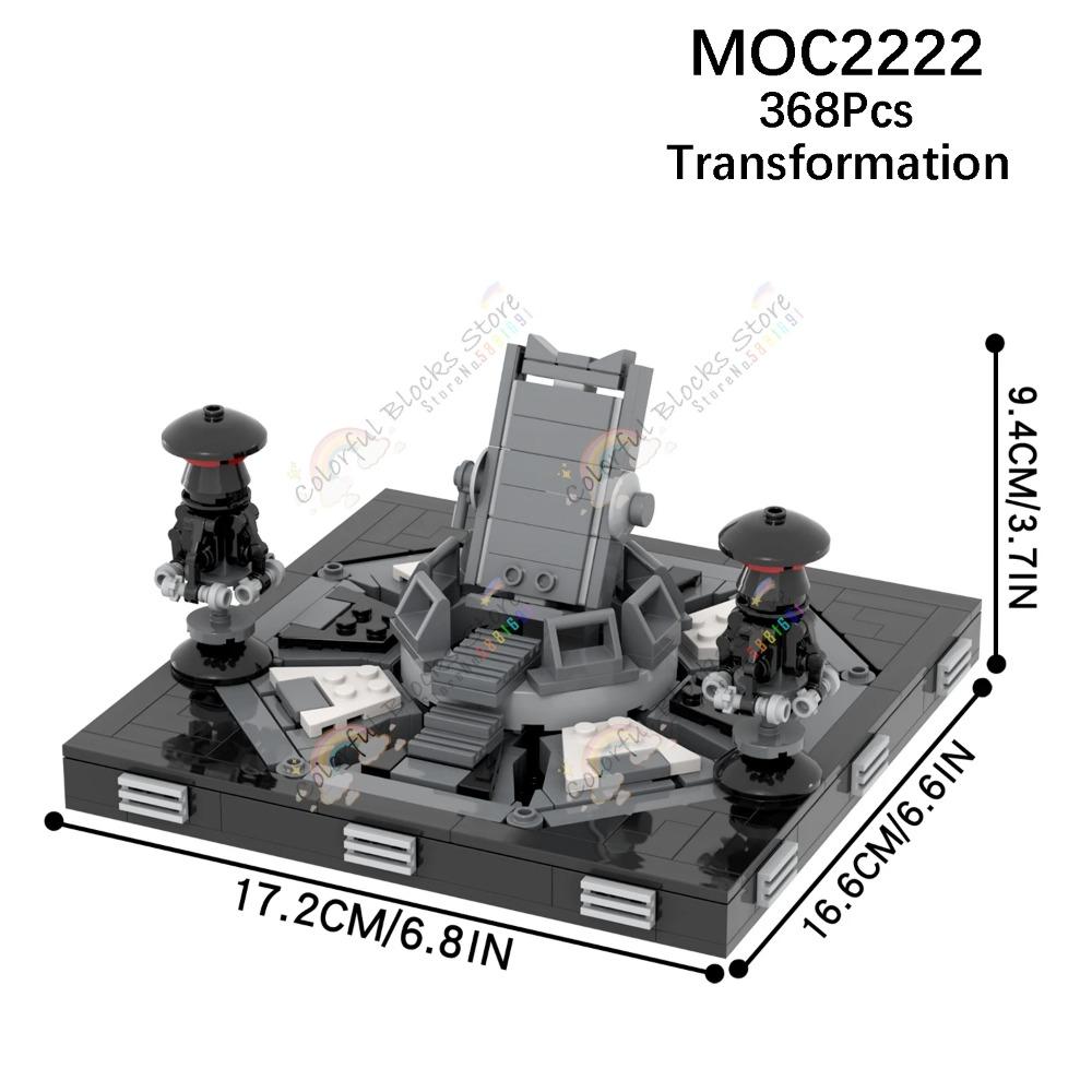 Movie Series Scene MOC Building Blocks Interstellar Council Chamber Senate Transformation Architecture Models Toys For Kids Gift