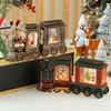 Mit Wasser gefüllter Weihnachtszug Anhänger Musikalisch Leuchtend Weihnachts-Lokomotive Dekoration Für Kinderzimmer
