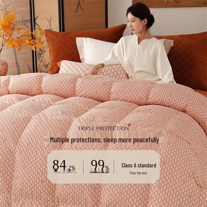 

Mercury Home Textiles Baofulu 95% White Goose Down Winter Quilt