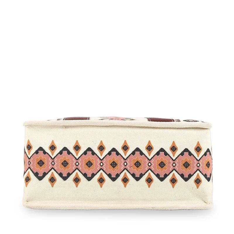 Vintage Tote Bag for Women Retro Shoulder Handle Satchel Boho Western Handbag Crossbody Bags