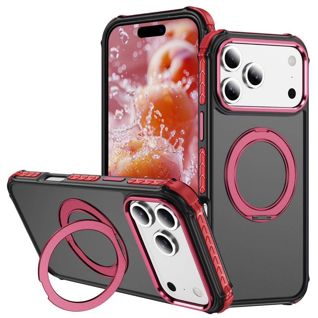 For Apple 17promax Phone Case Magnetic Transparent for IPhone 17air Anti Drop Gear Holder Phone Case