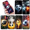 Fashionable Football Cool Phone Case For Xiaomi Redmi Note 15 14 13 12 12S 11E 11 11S Pro Plus 4G 5G Black Soft TPU