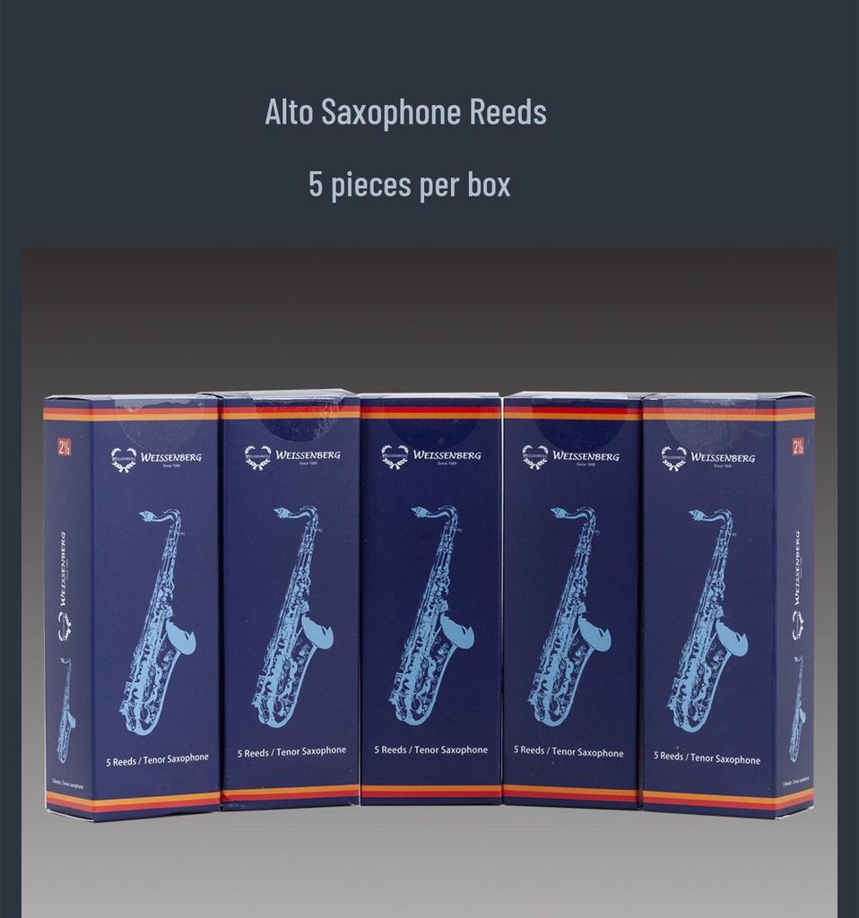 Weishengbao Saxophone Reeds: High Alto/Tenor Clarinet, 2.5 Grade, Black Box, Beginner