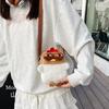 Cartoon Shape Chicken Plush Toy Crossbody Bag Childrens Birthday Gift Cute Bag