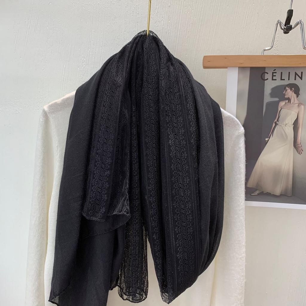 Vreovor Gentle Lace Linen Thin Scarf Fashionable Women'S Outer Shawl Early Spring And Summer Foreign Style Gift