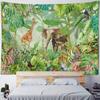Tropical Rainforest Tapestry Macaw Waterfall Flamingo Dynamic Group Bedroom B&B Decoration
