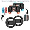 Switch 2 Switch1 Joy-Con Controller Grip & Steering Wheel Kit - 4PCS Ergonomic Gaming Accessories for NS2 Racing Games