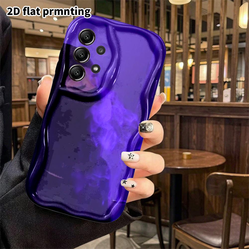 Phone Case: 2D Flat, Fits Samsung Galaxy A34 A35 M05 M06 S20 S22 S21 FE Plus 5G Protective Case, Purple Neon, Perfect Christmas and Halloween Holiday 