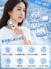 Handheld Fan with Cooling Portable Cooling Compact and 100 Wind Speed LED Battery USB Heat Neck Strap with Blue [2025 Model] Plate, Fan, Powerful,
