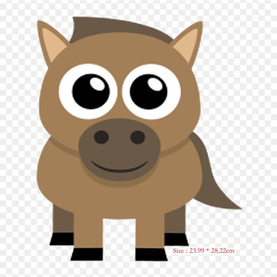 Esel Clip Art Stryk på Varmeoverføringstrykk Vinylmerker Klistremerke for Klær DIY Applikasjoner Vaskbare Merker