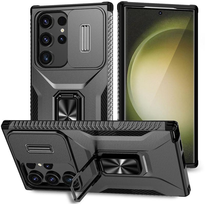 Samsung S26 Ultra Magnetic Car Window Phone Case with Push-out Bracket