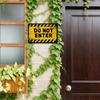 Do Not Enter Sign,11.81×7.87In Keep Out No Entry Sign,Indoor/Outdoor,Fade/Weather Resistant Easy to Install Warning Sign