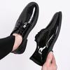 Versatile Black Business Dress Casual Leather Shoes Men's Lace-up Shoes Wedding Fashion Men's Shoes Patent Leather