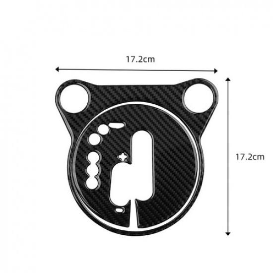 2pcs Black Carbon Fiber Automatic Gear Shift Cover For Nissan 370Z 2009-20 LHD